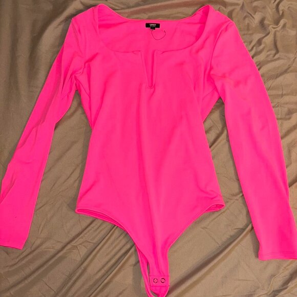 Body Contour High Compression V-Wire Long Sleeve Bodysuit - Picture 2 of 2
